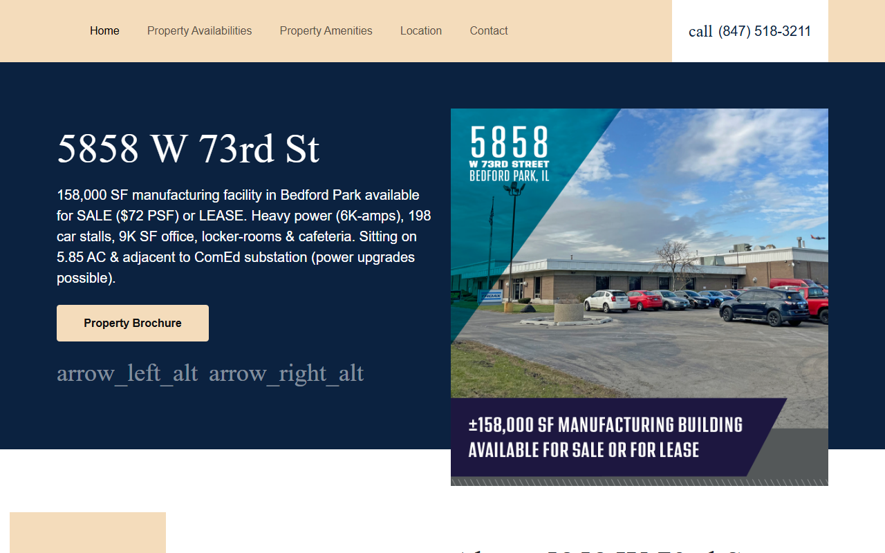 5858seventythird.com screenshot