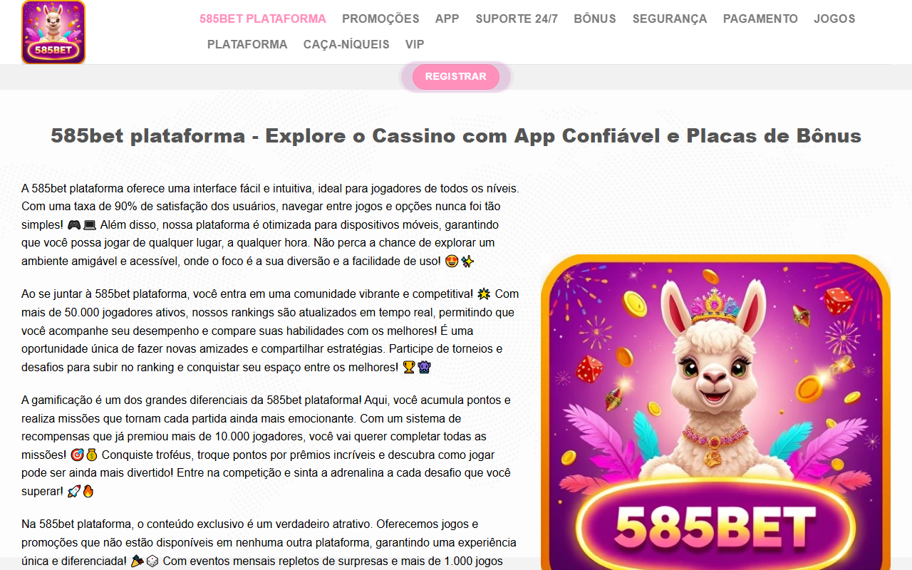 585betcomlogin.com screenshot