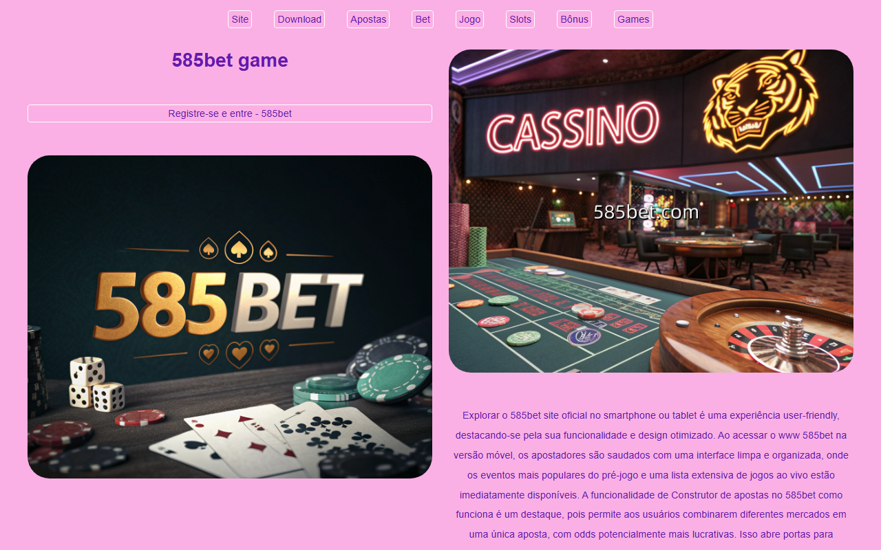 585betgame.com screenshot
