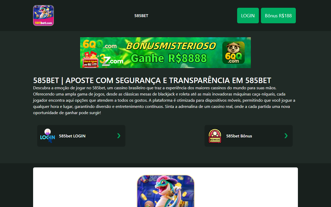 585betgaming.com screenshot