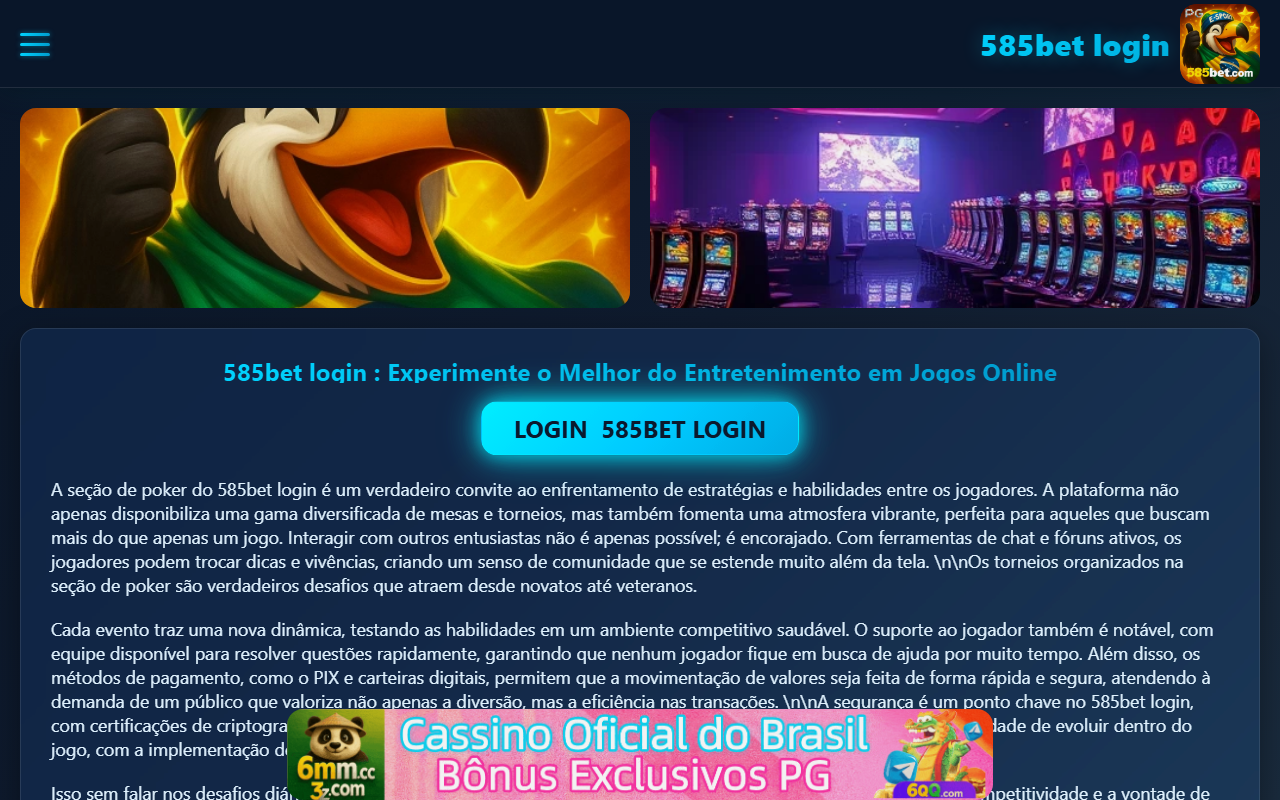 585betlogins.com screenshot