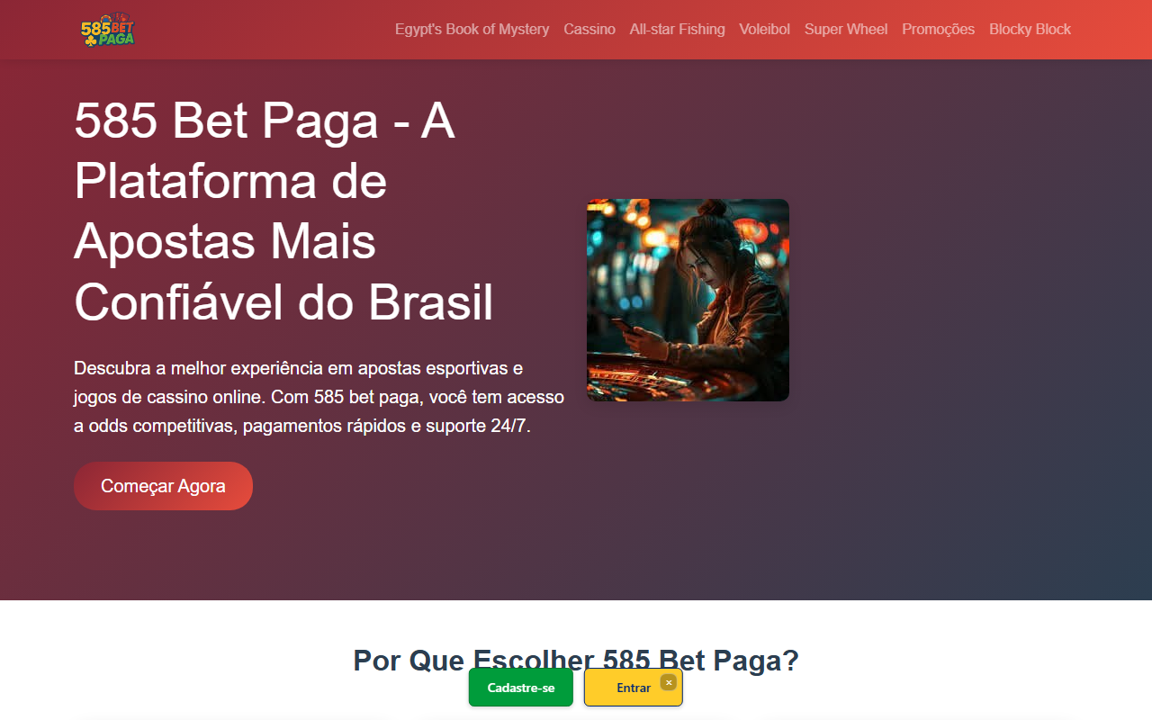 585betpaga.com screenshot