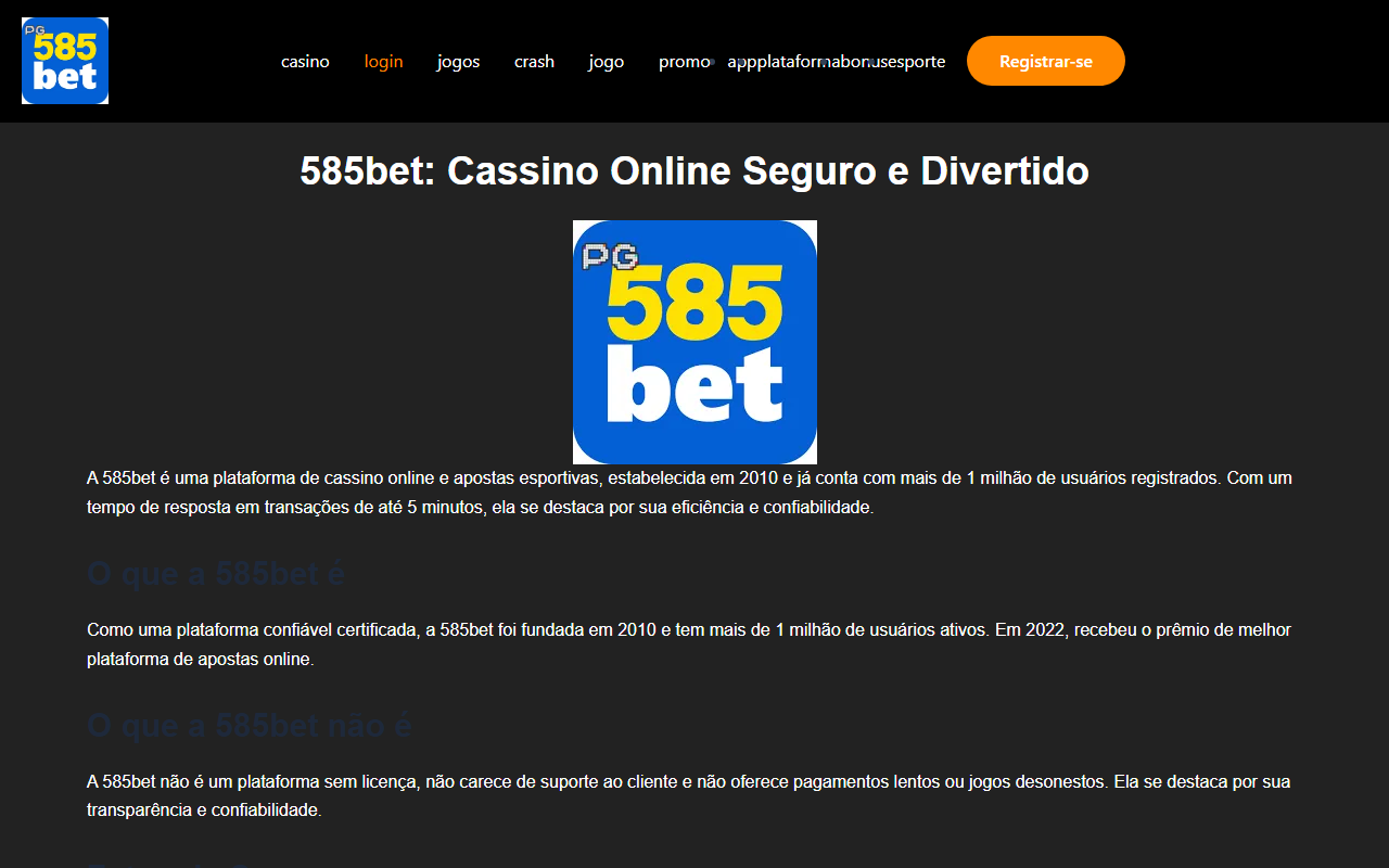 585betslots.com screenshot
