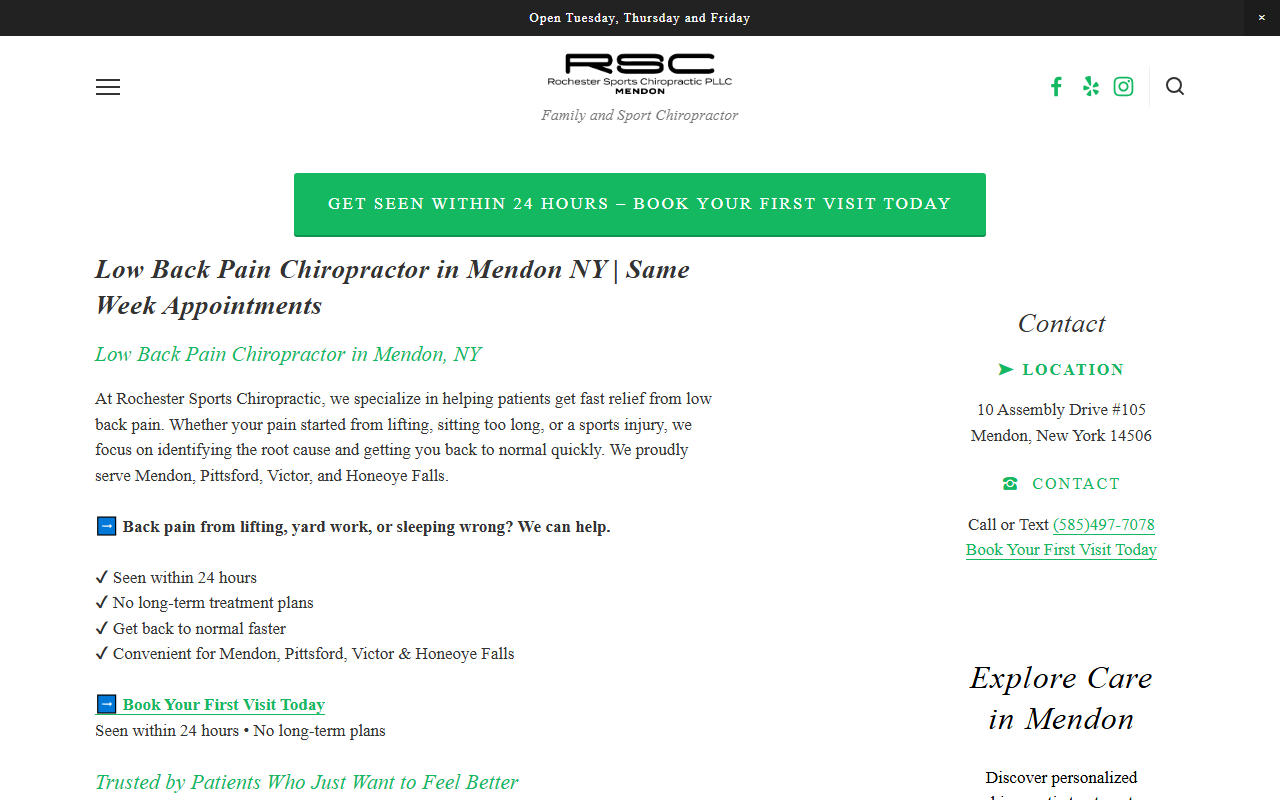 585chiropractor.com screenshot
