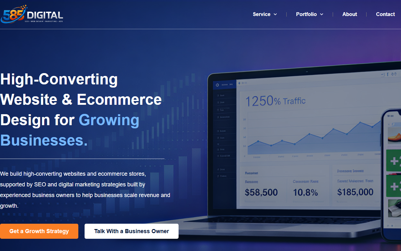 585digital.com screenshot