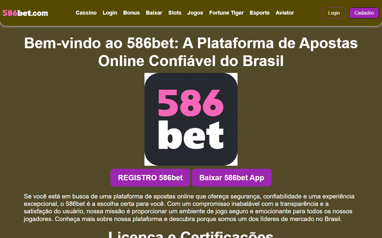586betgame.com screenshot
