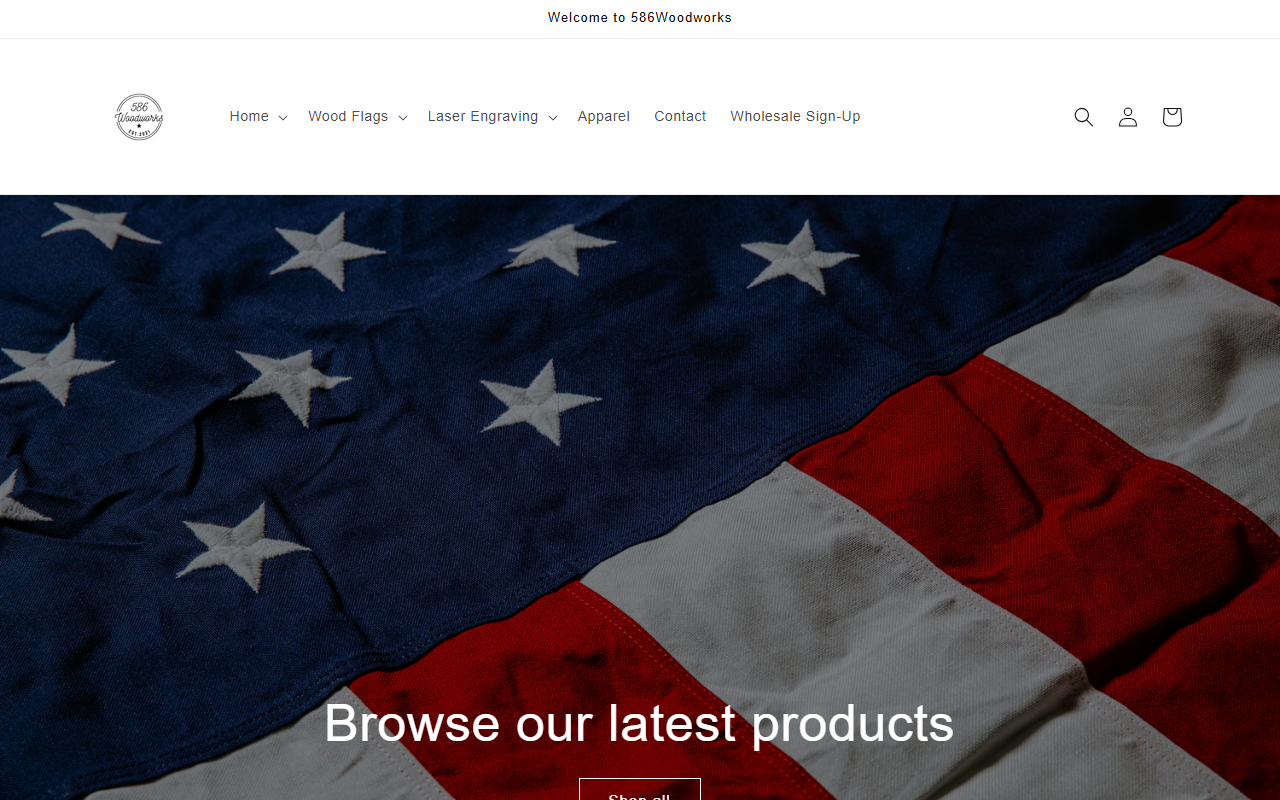 586woodworks.com screenshot