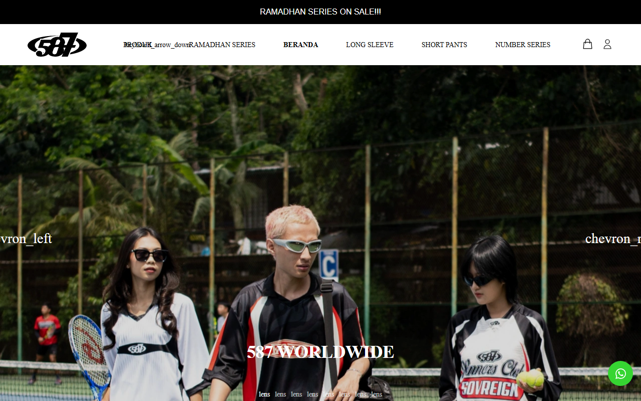 587apparel.com screenshot