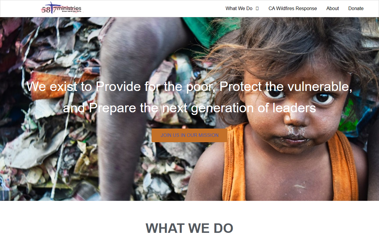 587ministries.com screenshot