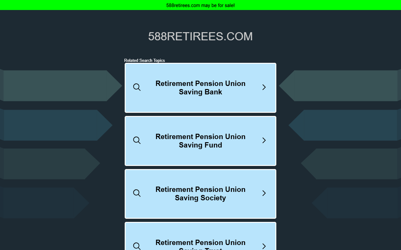 588retirees.com screenshot