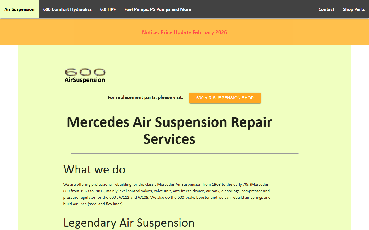 600airsuspension.com screenshot
