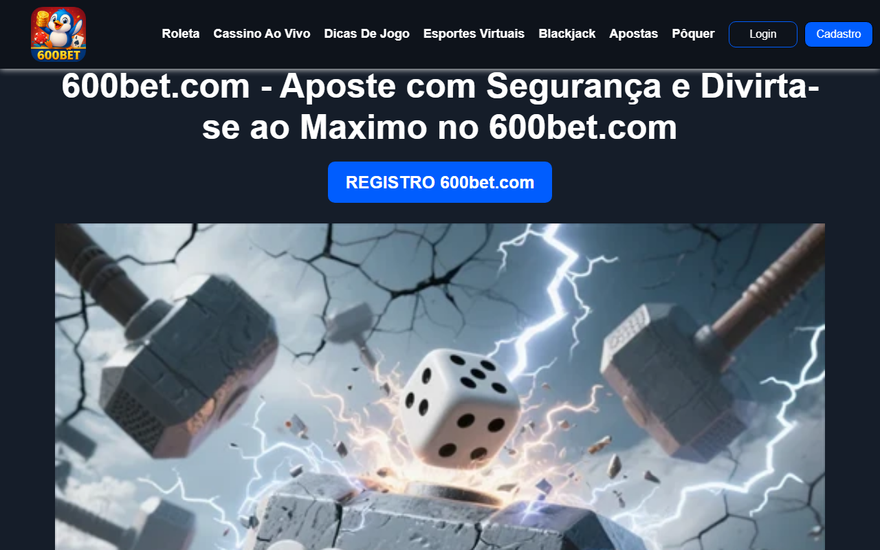 600betlucky.com screenshot