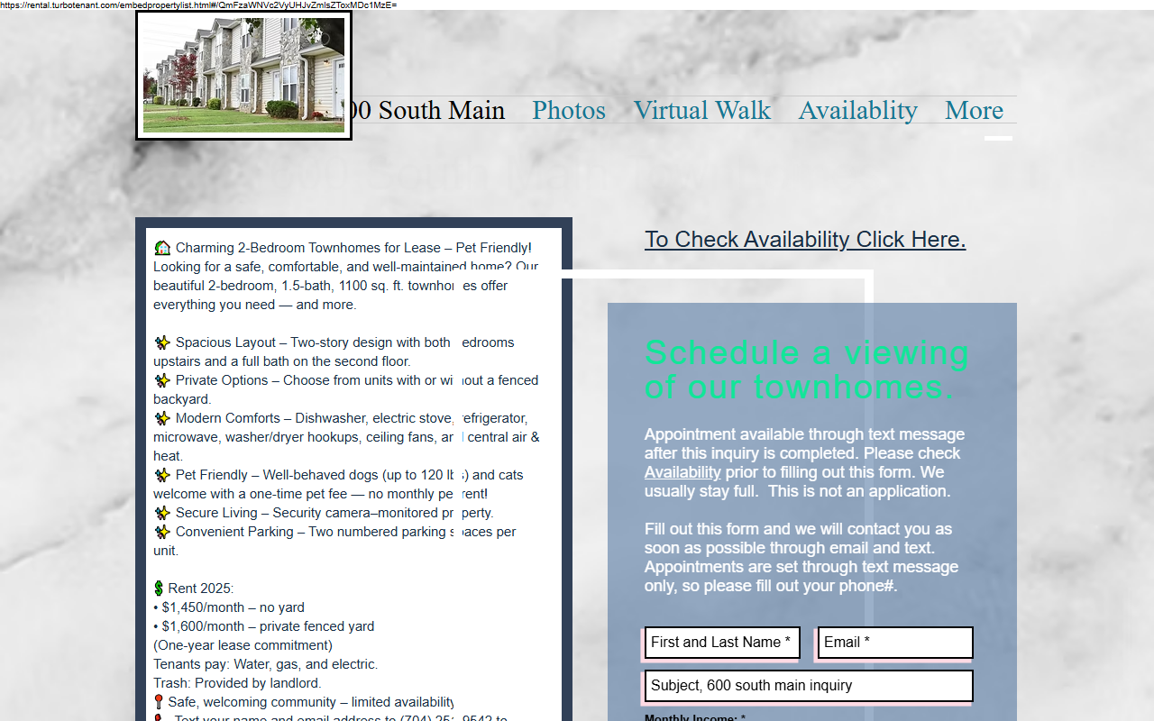 600southmain.com screenshot