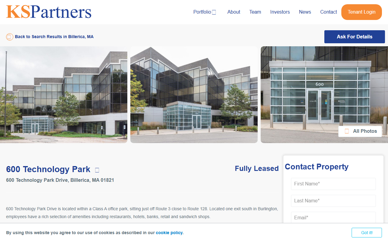 600techpark.com screenshot