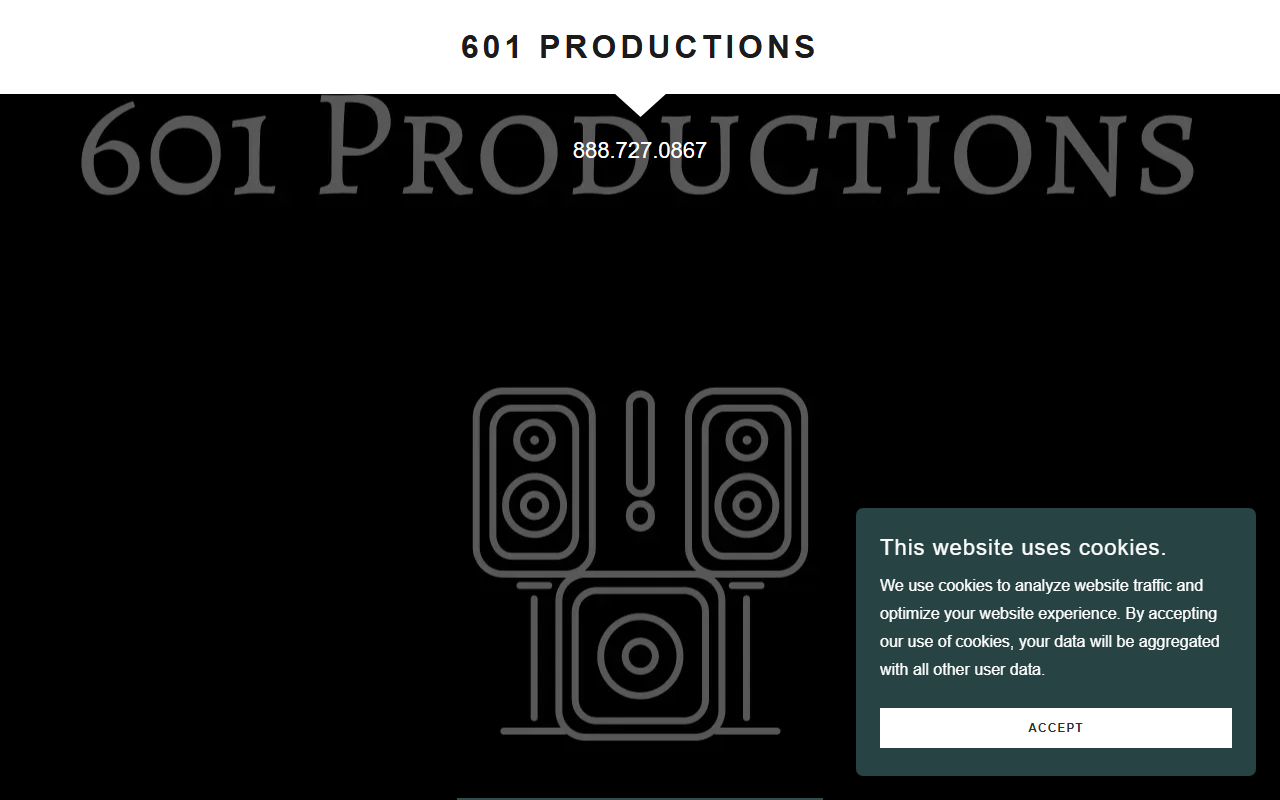601-productions.com screenshot