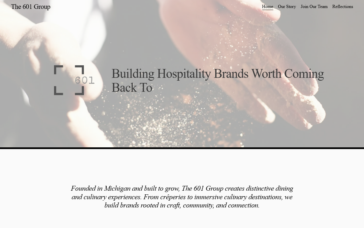 601-restaurants.com screenshot
