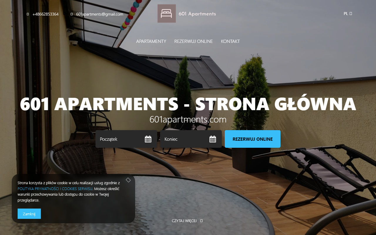 601apartments.com screenshot