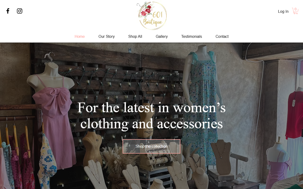 601boutique.com screenshot