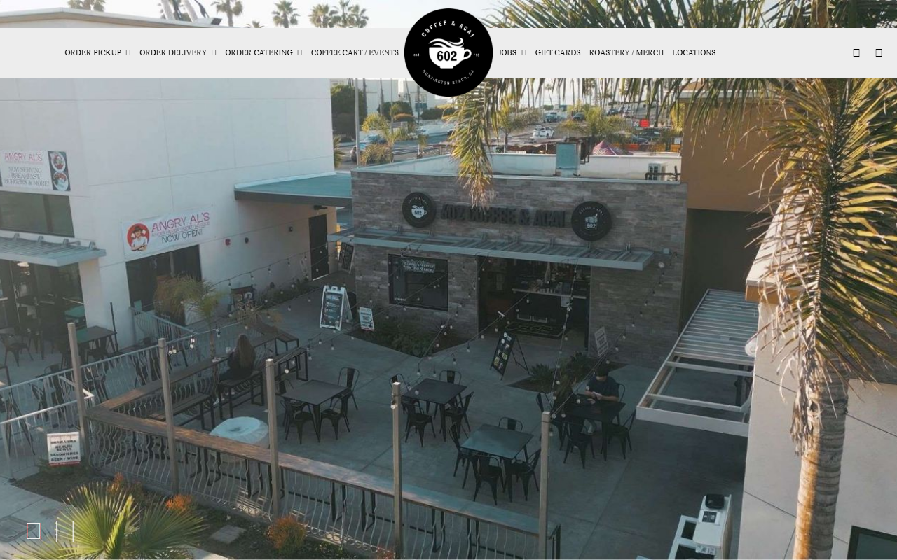 602coffeehouse.com screenshot