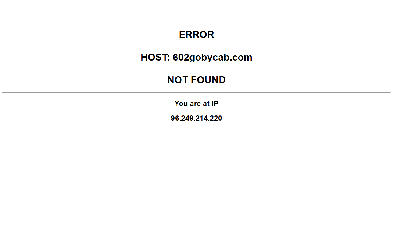 602gobycab.com screenshot