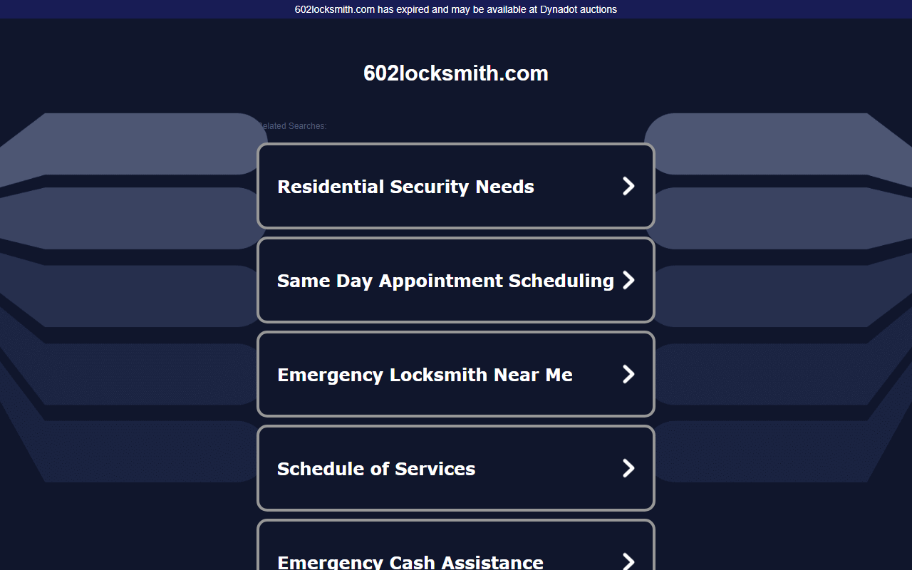 602locksmith.com screenshot