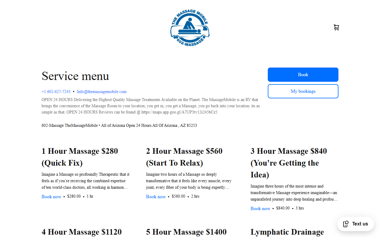 602massage.com screenshot