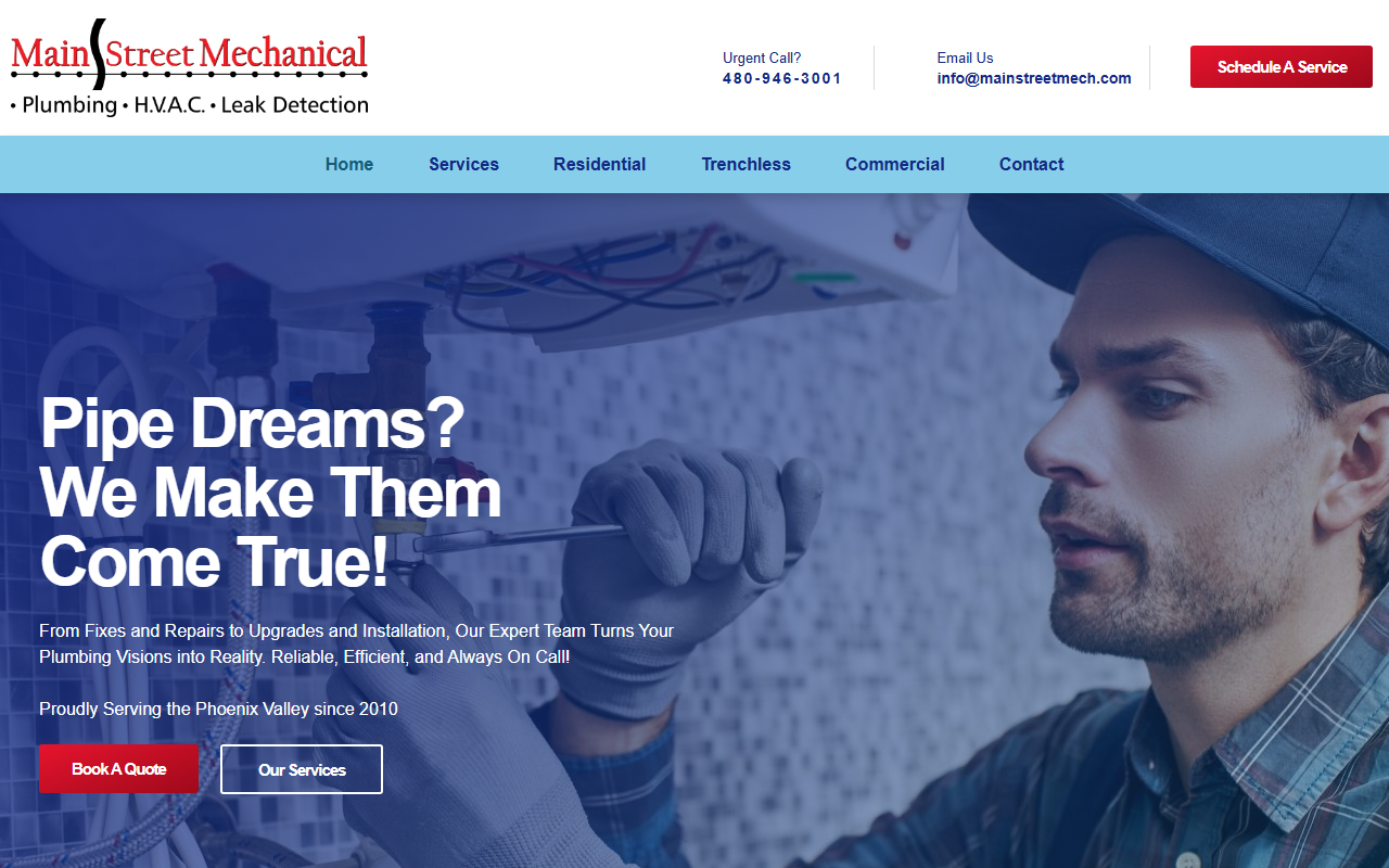 602plumbing.com screenshot
