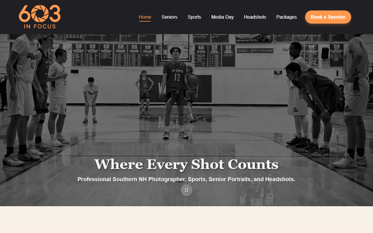 603-in-focus.com screenshot