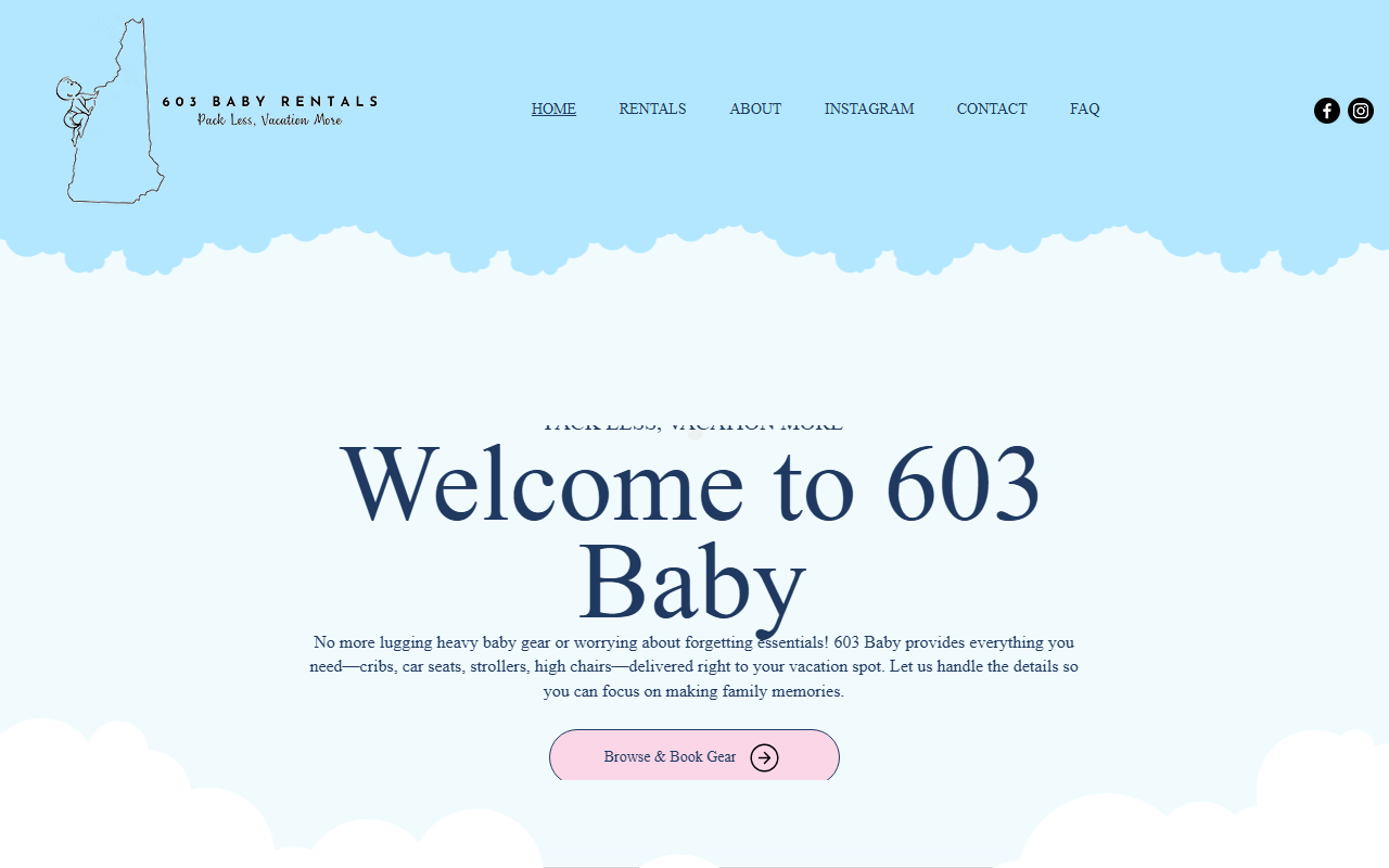 603babyrentals.com screenshot