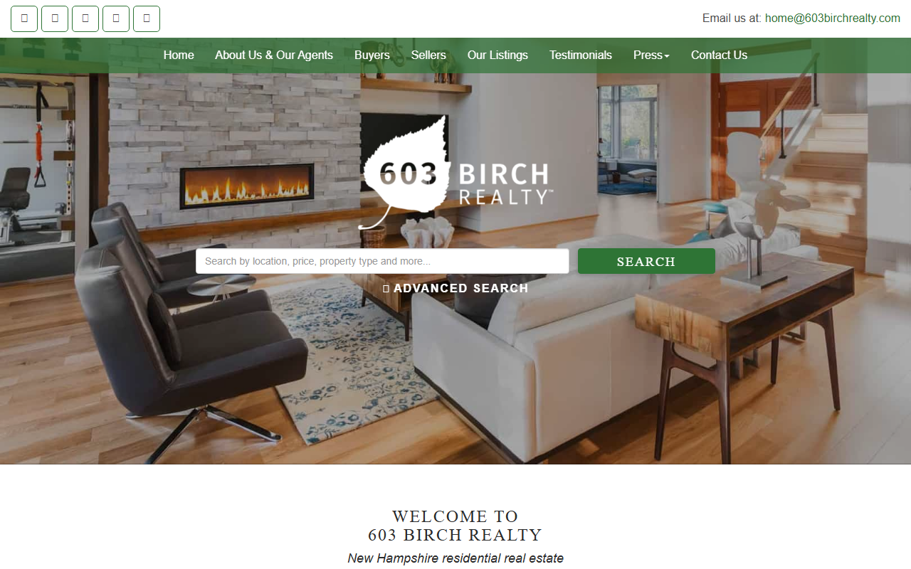 603birchrealty.com screenshot