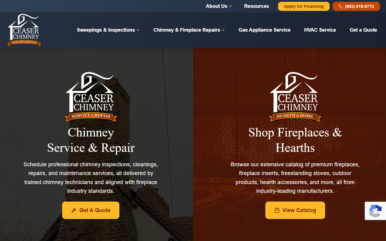 603chimneys.com screenshot
