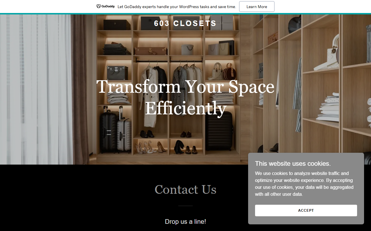 603closets.com screenshot
