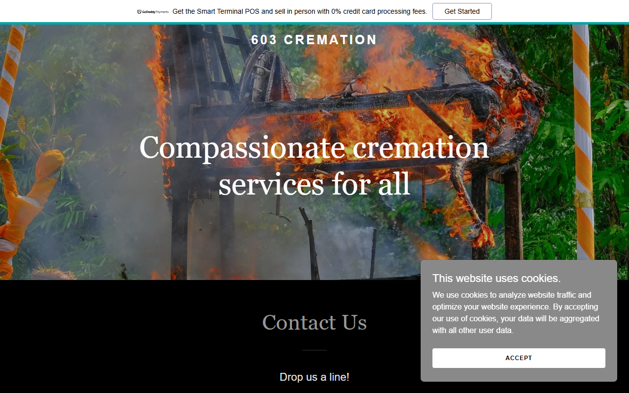 603cremation.com screenshot