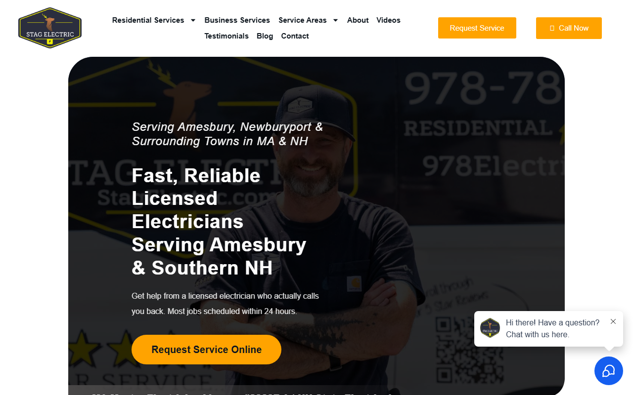603electrician.com screenshot