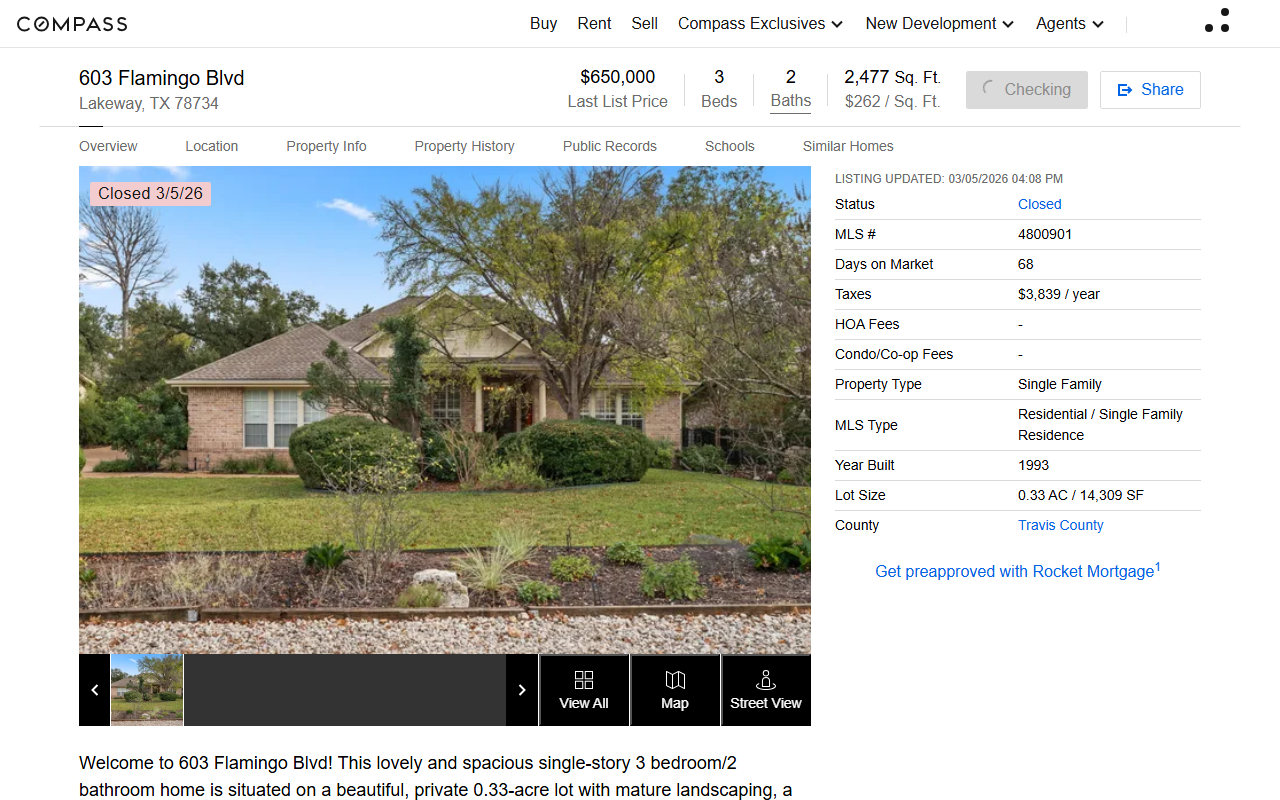 603flamingo.com screenshot