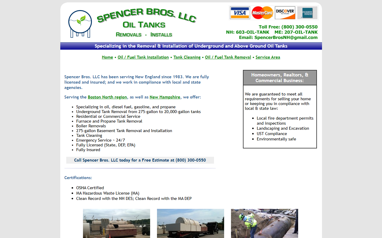603oiltank.com screenshot