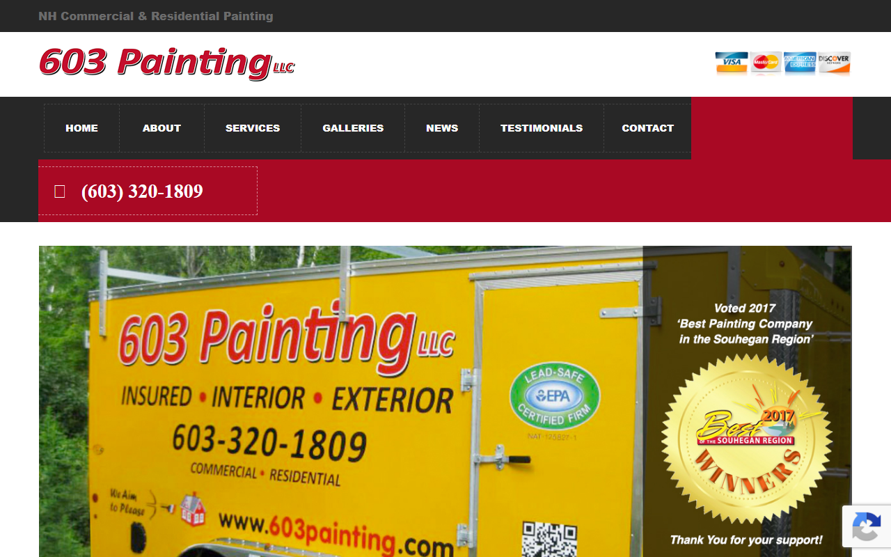 603painting.com screenshot