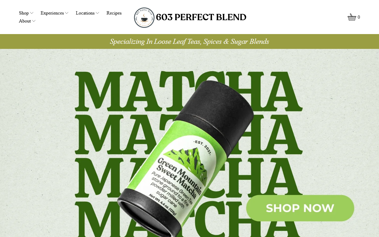 603perfectblend.com screenshot
