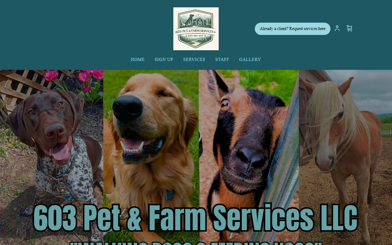 603petandfarm.com screenshot