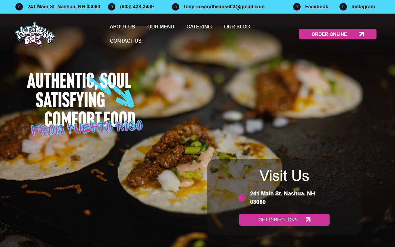 603riceandbeans.com screenshot