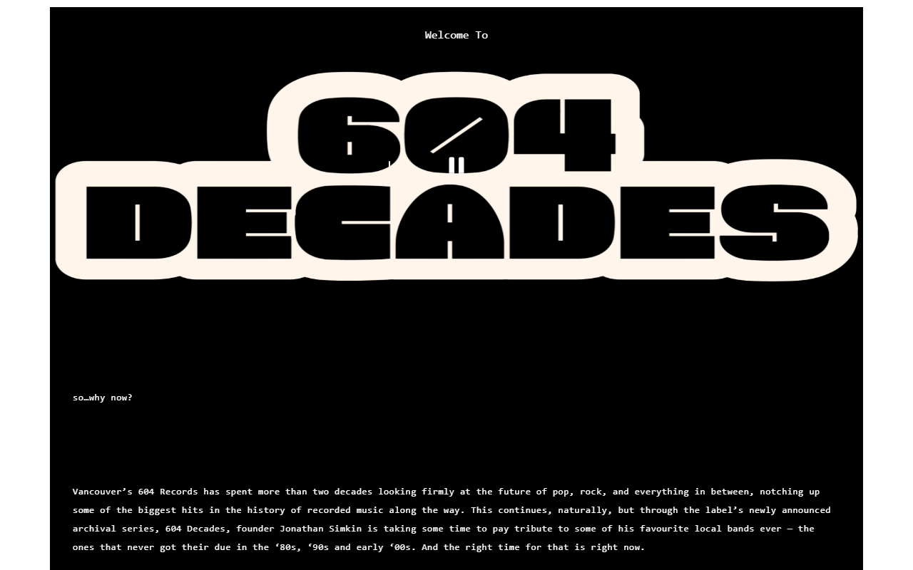 604decades.com screenshot