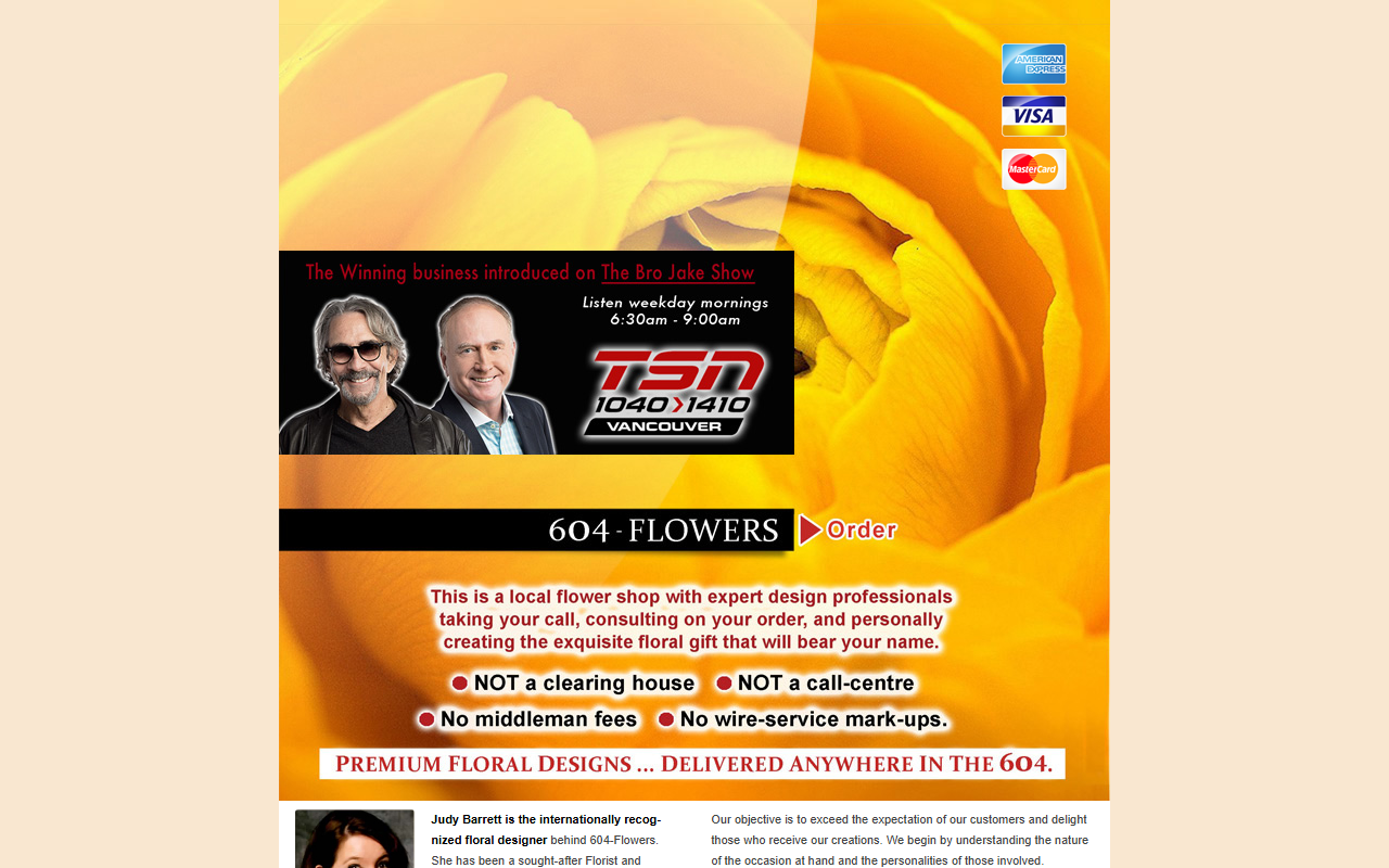 604flowers.com screenshot