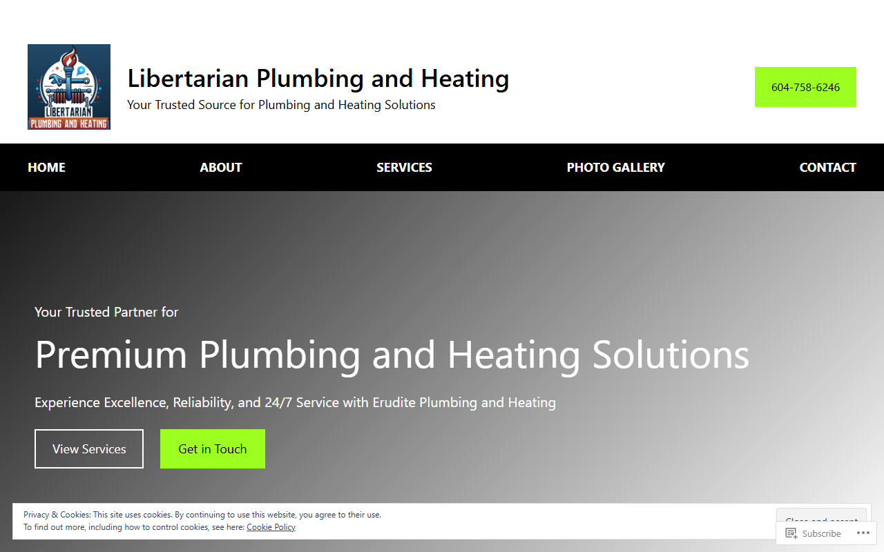 604plumbin.com screenshot
