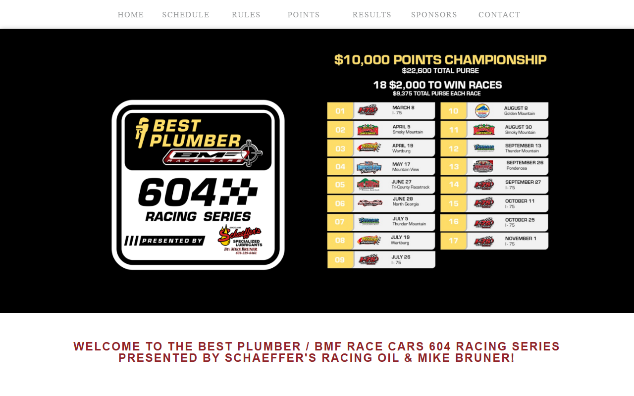 604racingseries.com screenshot