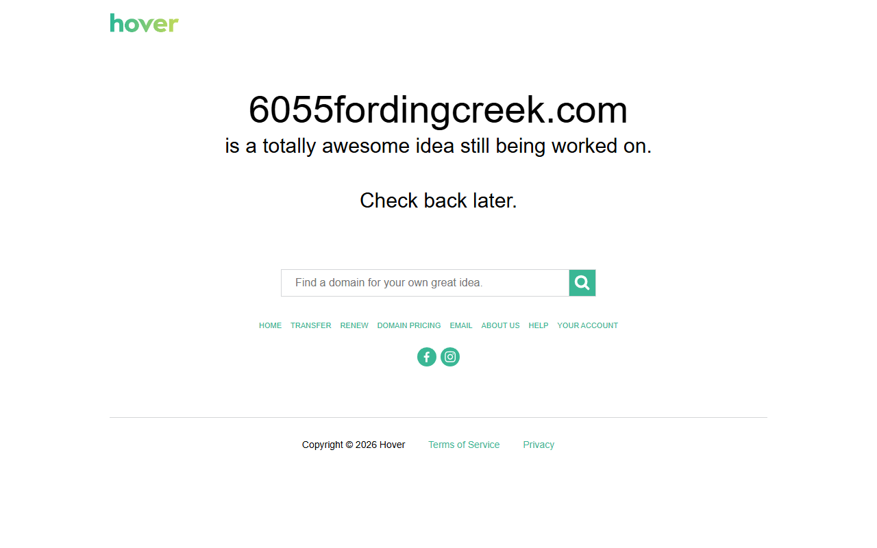 6055fordingcreek.com screenshot