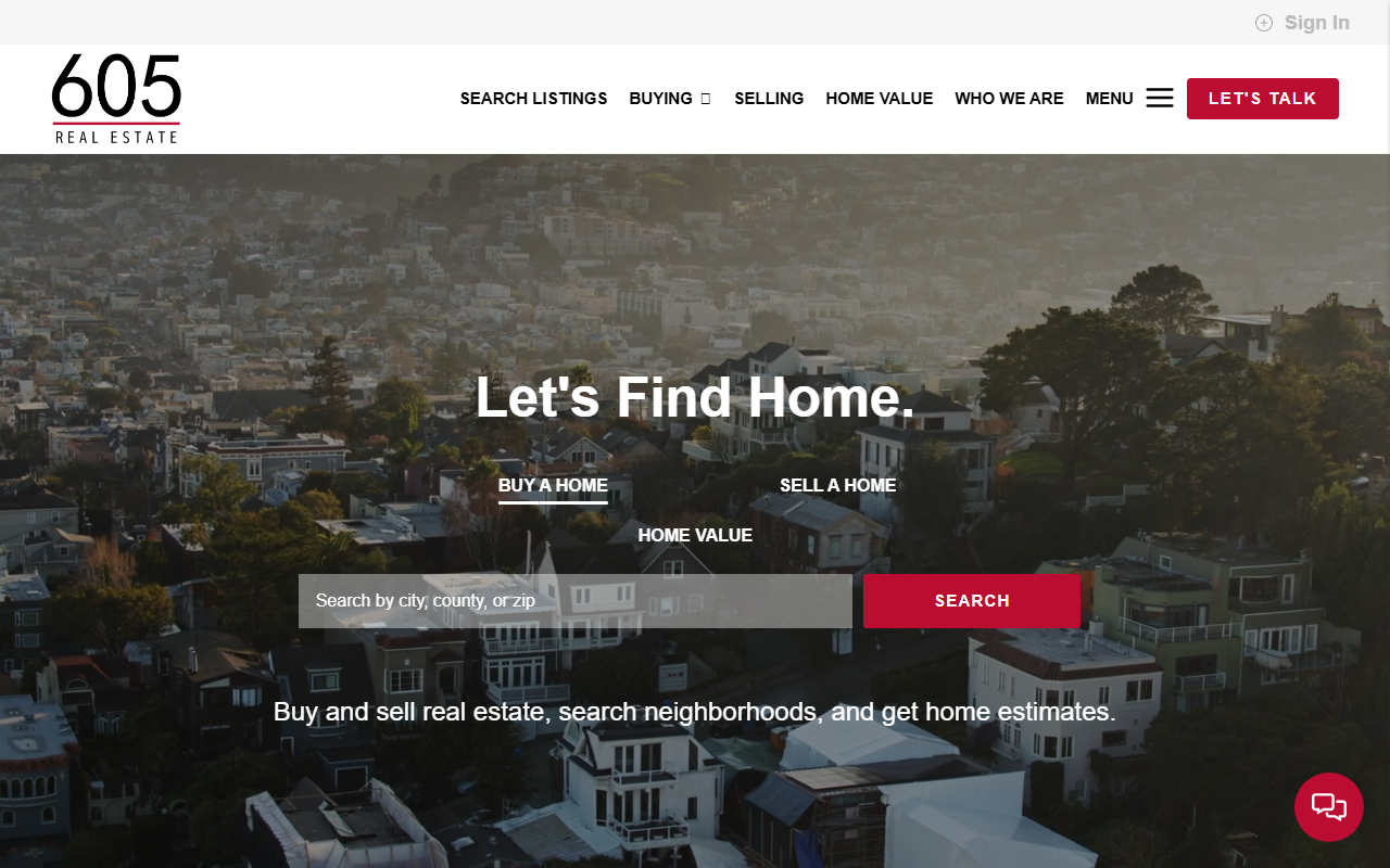 605areahomes.com screenshot