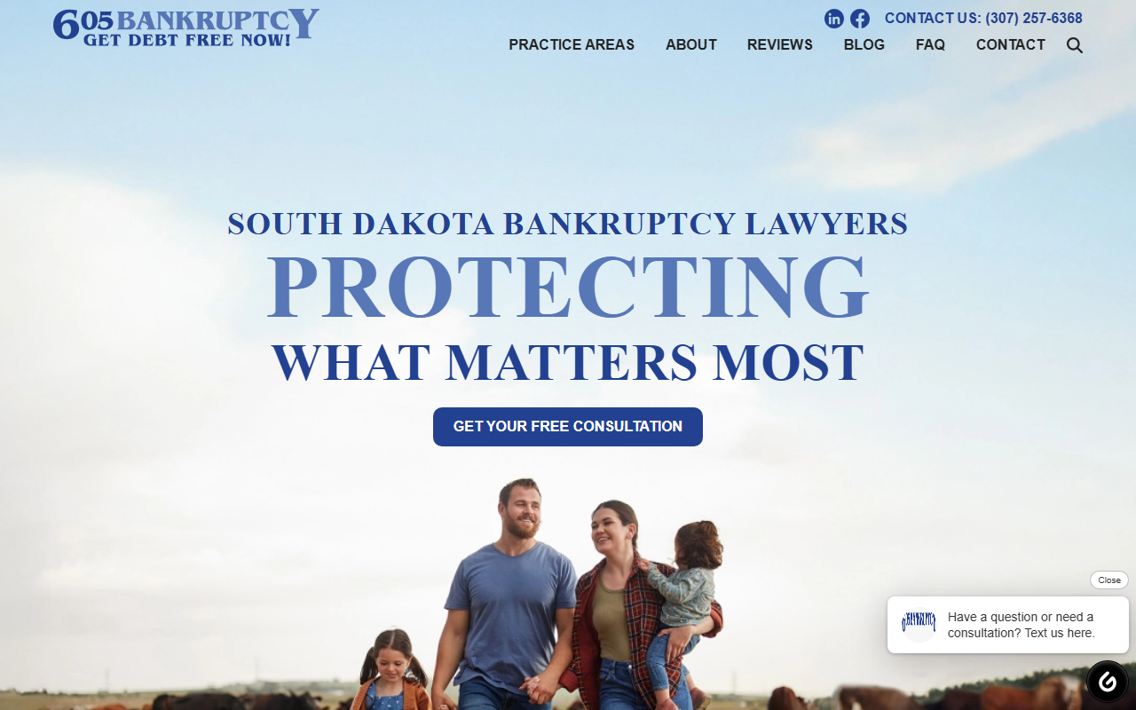 605bankruptcy.com screenshot