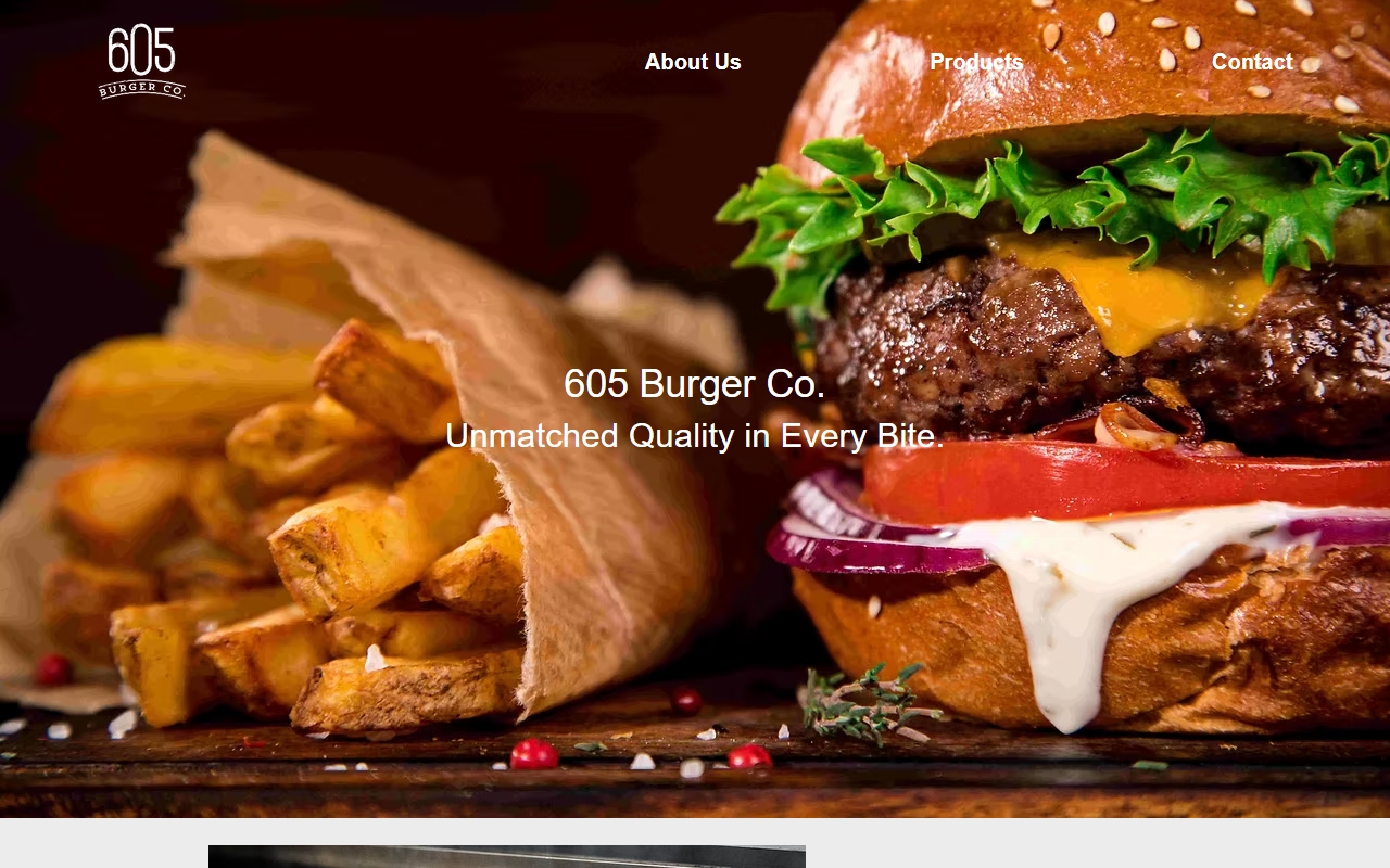 605burgerco.com screenshot