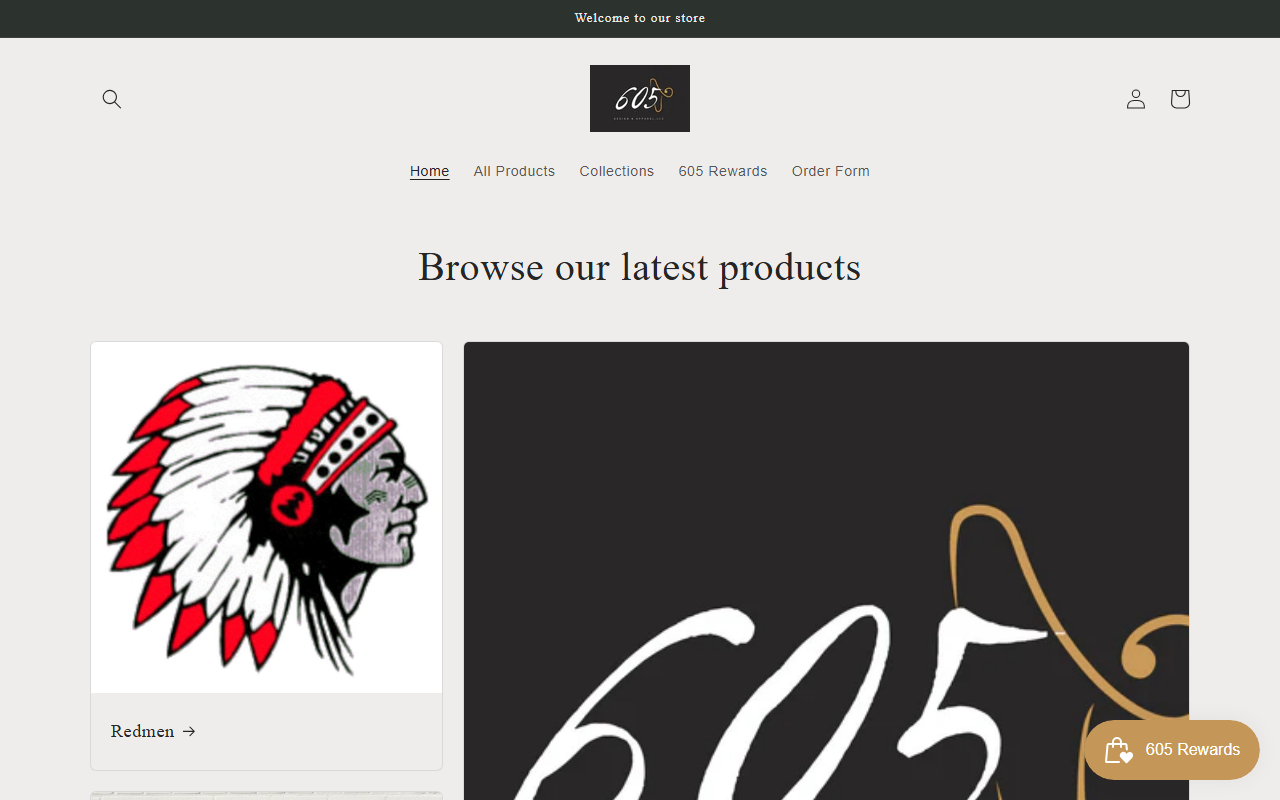 605designapparel.com screenshot