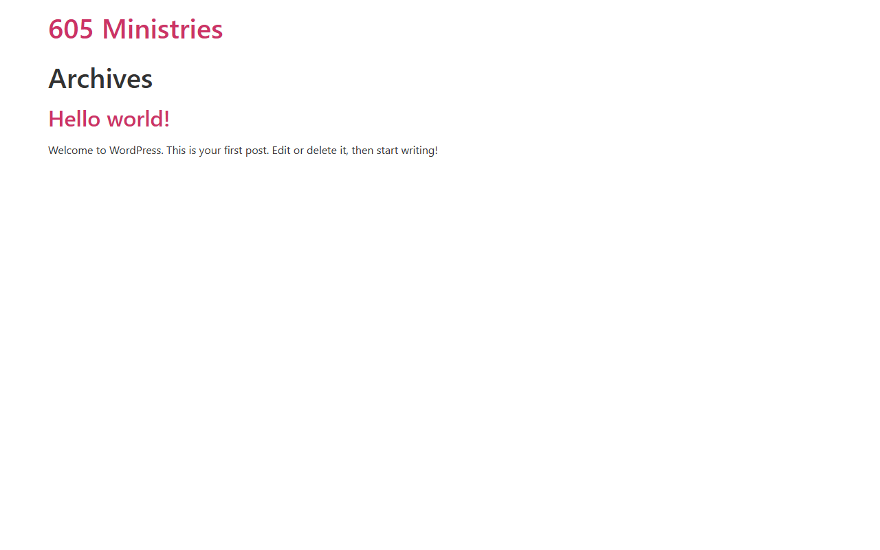 605ministries.com screenshot